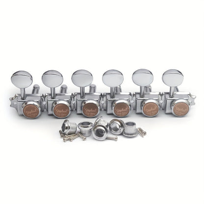 6-Inline Locking Guitar Tuners shown in the Chrome 6 pcs option