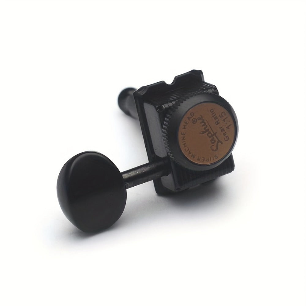 6-Inline Locking Guitar Tuners, 1:15 Ratio, Chrome or Gold Set detail image - detail view 27