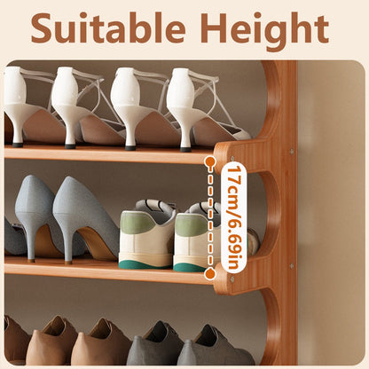 6-Layer Freestanding Shoe Rack, Freestanding Shoe Storage Rack for Entryway detail image - detail view 4