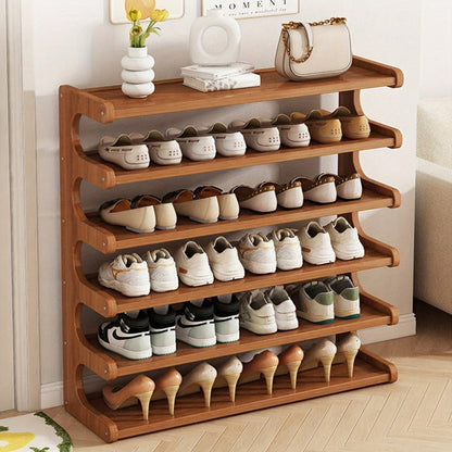 6-Layer Freestanding Shoe Rack, Freestanding Shoe Storage Rack for Entryway detail image - detail view 7