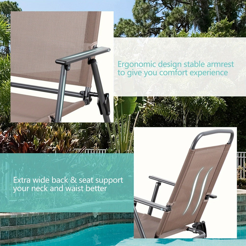 6-Piece Foldable Patio Dining Set with Multiple Color Options detail image - detail view 11