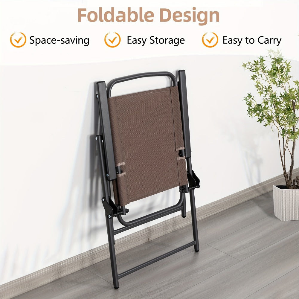 6-Piece Foldable Patio Dining Set with Multiple Color Options detail image - detail view 8