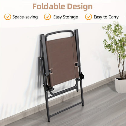 6-Piece Foldable Patio Dining Set with Multiple Color Options detail image - detail view 8