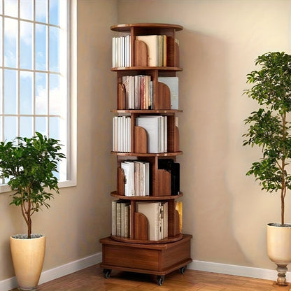 Bookshelf shown in the 69inch+Walnut Brown option