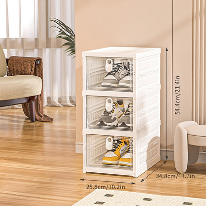 Shoe Racks and Shoe Organizers shown in the 3 layers per set option
