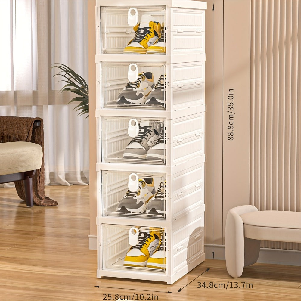 6-Tier Foldable Shoe Racks And Shoe Organizers for Entryway and Living Room detail image - detail view 16