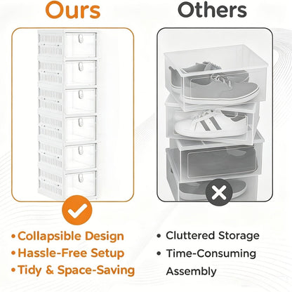6-Tier Foldable Shoe Racks And Shoe Organizers for Entryway and Living Room detail image - detail view 5