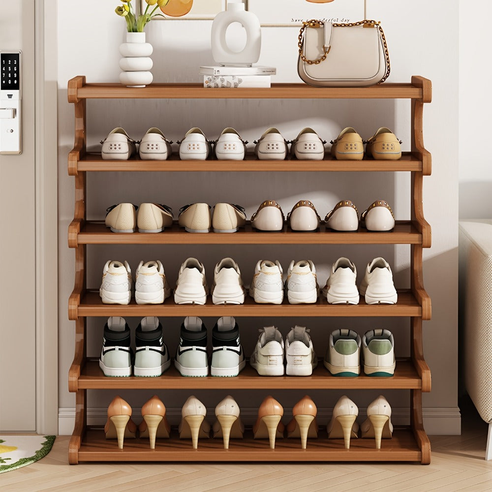 6-Tier Freestanding Shoe Rack with Tool-Free Assembly, Freestanding Shoe Storage Rack detail image - detail view 10