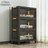 50CM/19.7" Diameter 3-Tier (Foldable + Magnetic Door + Wheels*4)