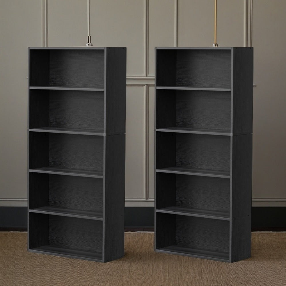 6-Tier Metal Bookshelf with Open Shelves, Freestanding Bookcase for Entryway detail image - detail view 13