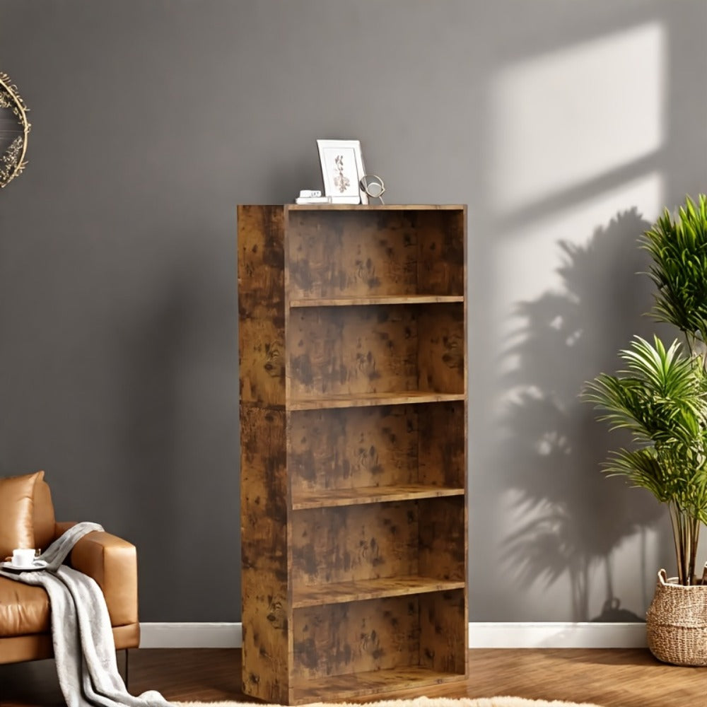 6-Tier Metal Bookshelf with Open Shelves, Freestanding Bookcase for Entryway detail image - detail view 8
