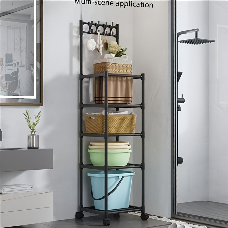 Storage Rack shown in the Black, Function Upgrade with Hook, 1pc option