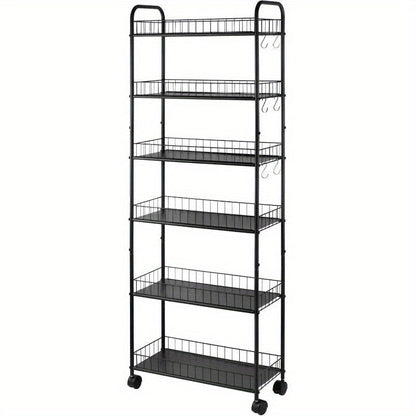 Storage Cart shown in the Black, 10" option