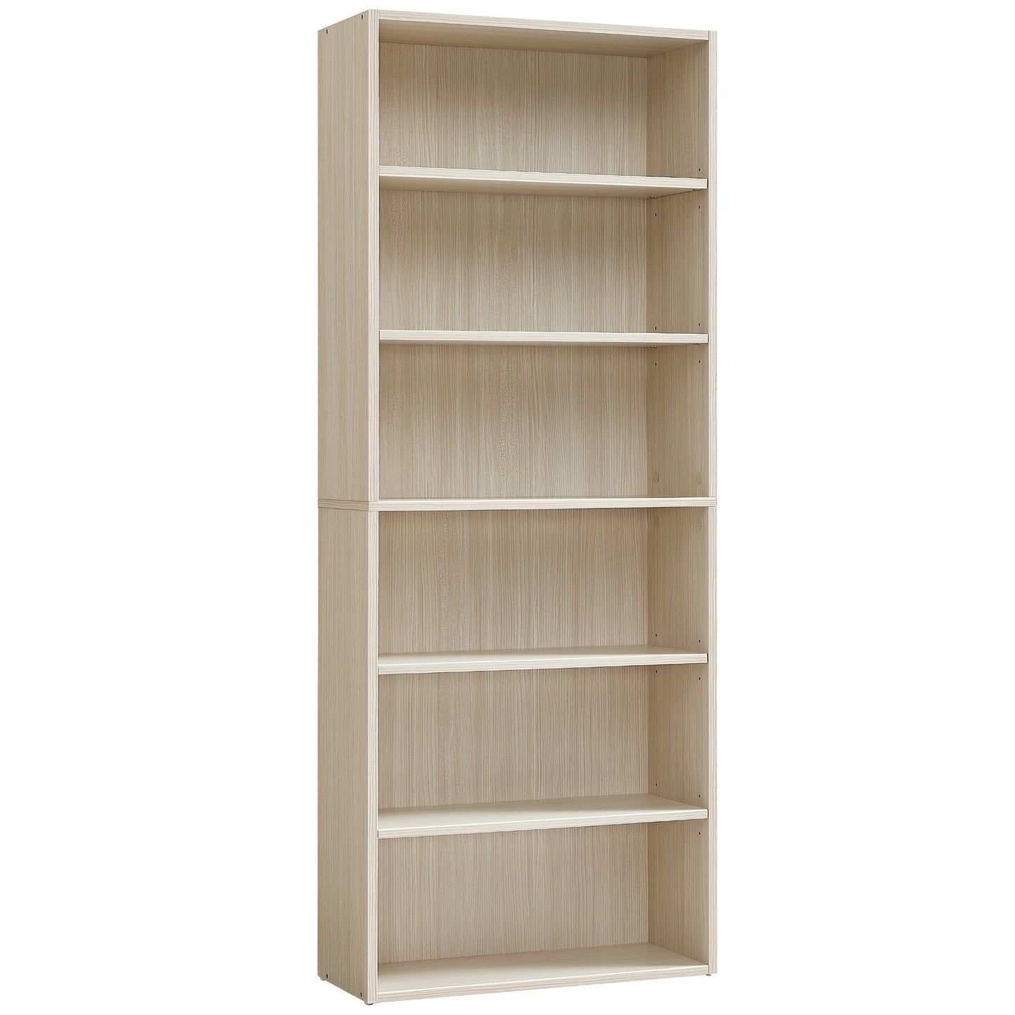 Bookshelf shown in the Beige option