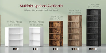 6-Tier Space-Saving Bookshelf with Open Shelves for Organized Everyday Storage in Entryway detail image - detail view 15