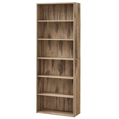 Bookshelf shown in the Light Brown option