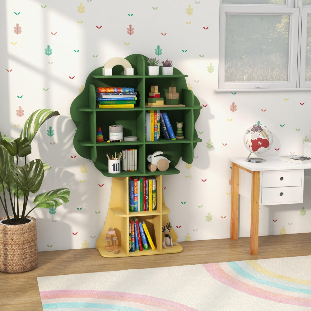 6-Tier Wood Kids Bookshelves And Toy Storage with Open Shelves for Kids' Room detail image