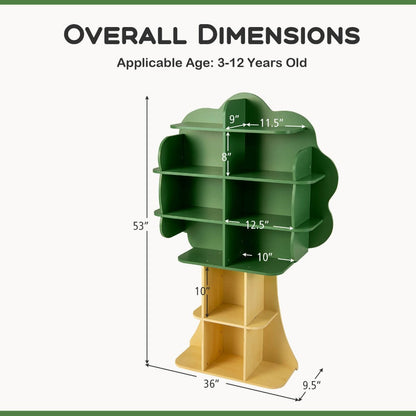 6-Tier Wood Kids Bookshelves And Toy Storage with Open Shelves for Kids' Room detail image - detail view 3