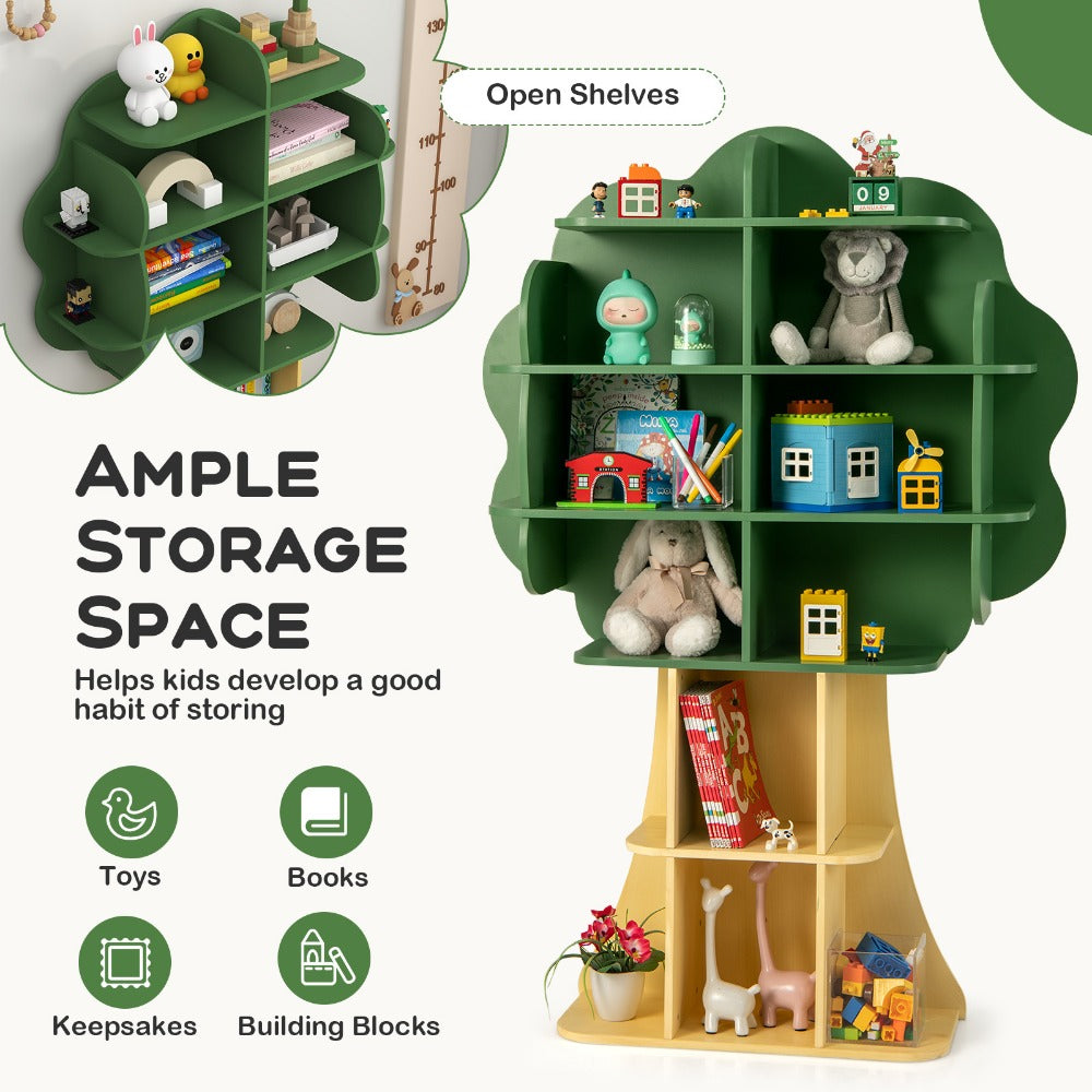 6-Tier Wood Kids Bookshelves And Toy Storage with Open Shelves for Kids' Room detail image - detail view 5