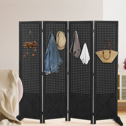 Room Divider shown in the Black, 4 Panel option