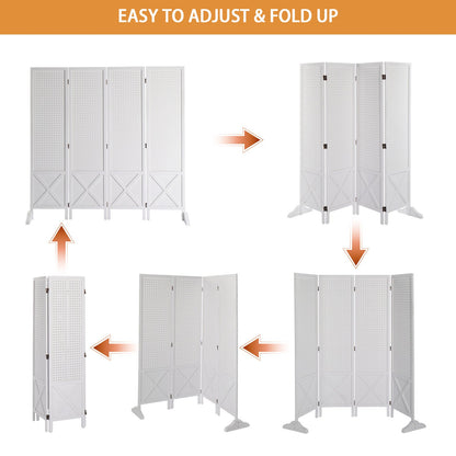 60-Inch Freestanding Room Divider for Privacy and Space Definition in Home Office detail image - detail view 16
