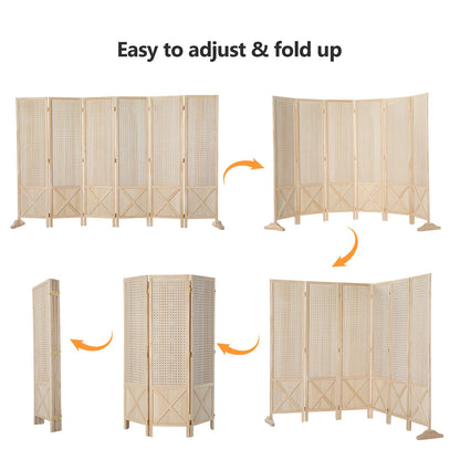 60-Inch Freestanding Room Divider for Privacy and Space Definition in Home Office detail image - detail view 23