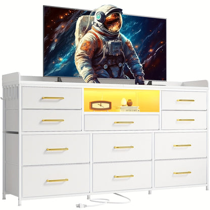 TV Stand shown in the White option
