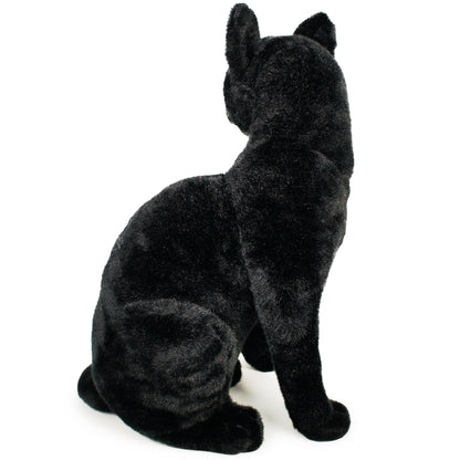 Boone Black Cat Plush Toy 13 Inch Lucky Black Cat Stuffed Animal — Premium Soft Kawaii Kitty Doll for Kids Adults, Unique Halloween Birthday Christmas Gift for Cat Lovers Girls Boys