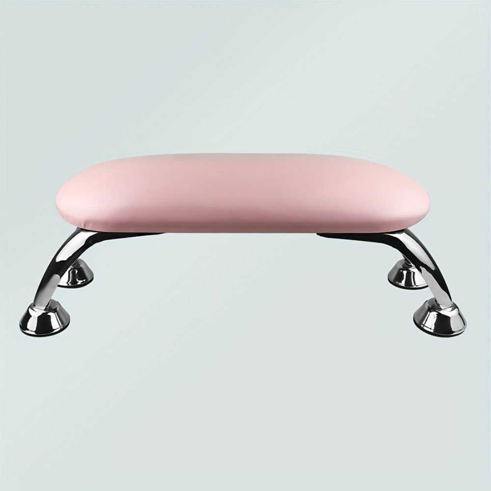 Nail Armrest Hand Pillow Detachable Non-Slip Wrist Rest Cushion for Nail Technicians - Foldable Portable Manicure Support for Salon & Home Use, Available in Pink Black White