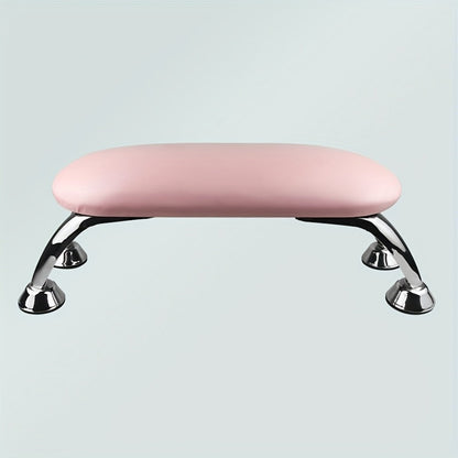 Nail Armrest Hand Pillow Detachable Non-Slip Wrist Rest Cushion for Nail Technicians - Foldable Portable Manicure Support for Salon & Home Use, Available in Pink Black White