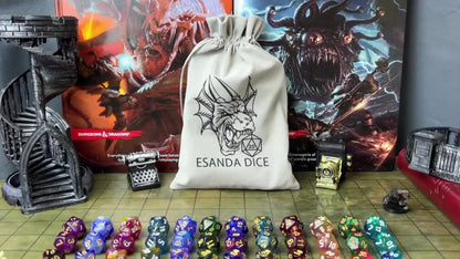 DnD Polyhedral Dice Set 84pcs – Starry Night Glitter Dice with Pouch & Tray for D&D RPG MTG Tabletop Games, Complete 12-Color Collection, Gift for Gamers