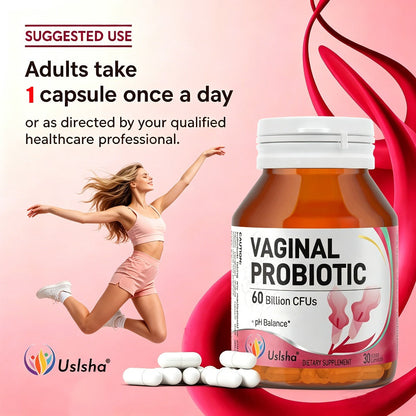 Probiotics for Women 60 Billion CFU 30 Capsules for pH Balance, Yeast Balance, Vaginal Flora & Feminine Health with Cranberry Extract, Vegan-Friendly Daily Supplement