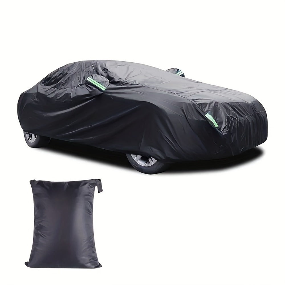 Waterproof Car Cover All Season Outdoor - UV Protection Windproof Dustproof 190T Oxford Cloth Auto Cover for Sedan SUV, Multiple Sizes L XL XXL XXXL with Storage Bag