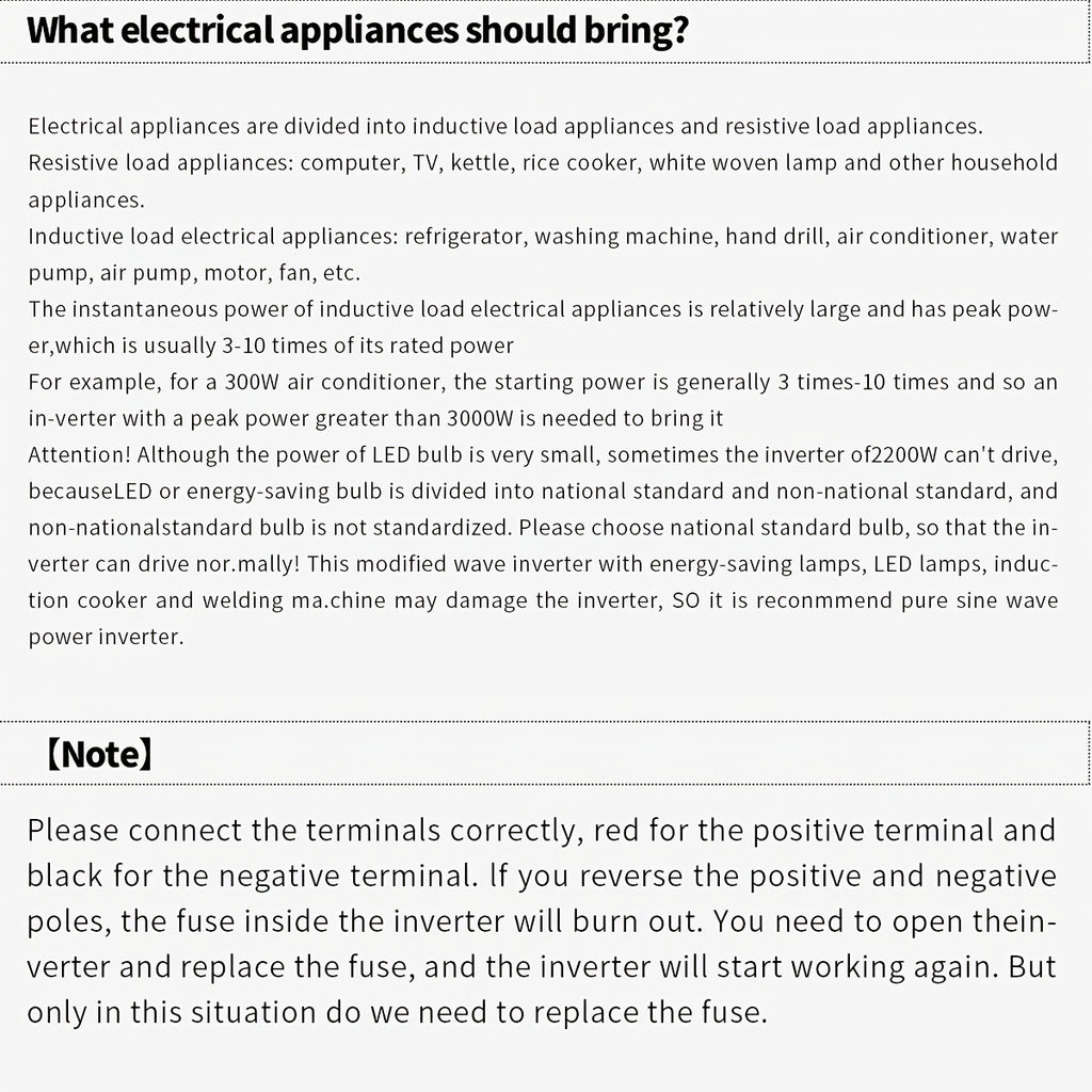 TATALIKEN Pure Sine Wave Inverter 1000W (peak) / 5000W (peak) Power, 12V/24V to 110V DC to AC, for Power Outages, Camping, Backup, And Automotive Accessories, Without Battery