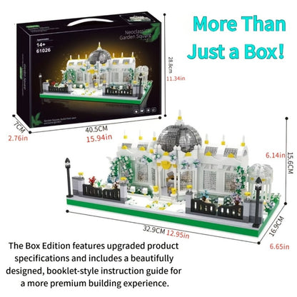 Garden Plaza Micro-Landscape Building Block Set 6700pcs for Adults 14+ – Advanced Architecture Model Construction Kit Collector Display Piece Home Decor Birthday Christmas Halloween Gift Box or No Box