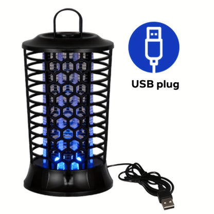 Indoor Bug Zapper Electric – Powerful Mosquito Killer & Fly Zapper with Bug Collector Tray, Easy Clean, Silent Operation, Plug-In Insect Trap for Bedroom, Kitchen, Office & Home Use