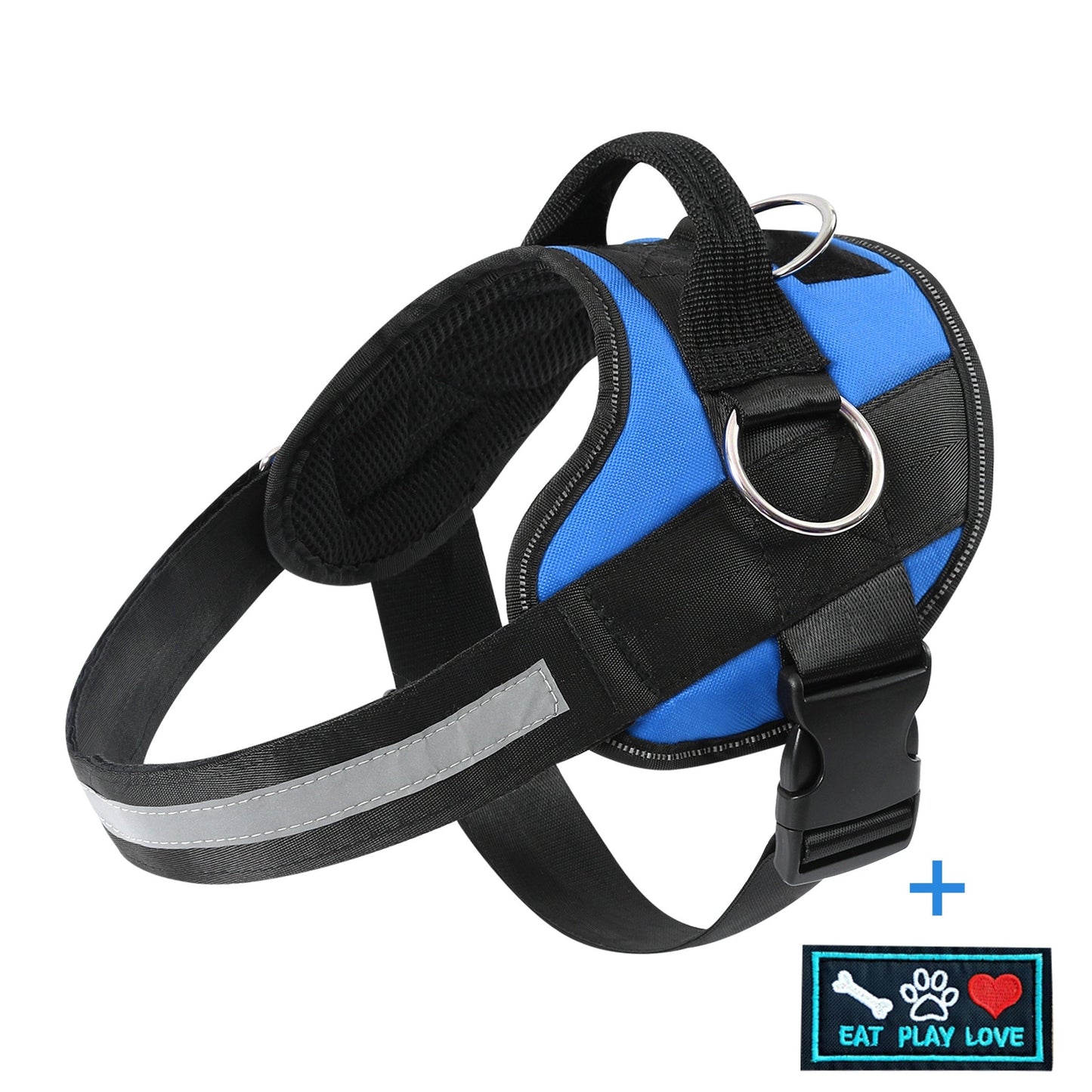 Breathable Reflective Dog Harness with Control Handle – Adjustable Outdoor Vest for Walking Running Hiking – XS to XXL