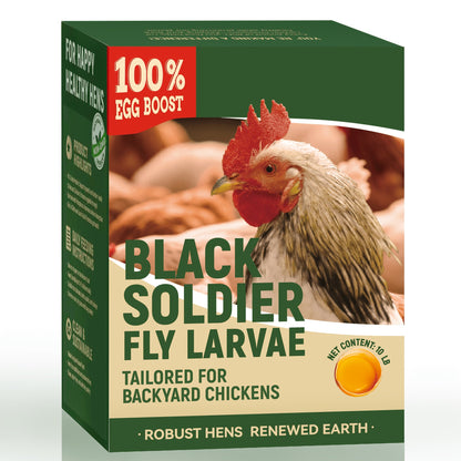 Dried Black Soldier Fly Larvae for Chickens - High Protein BSF Larvae Treats with Calcium for Laying Hens Ducks Quail Birds Reptiles Non-GMO Natural