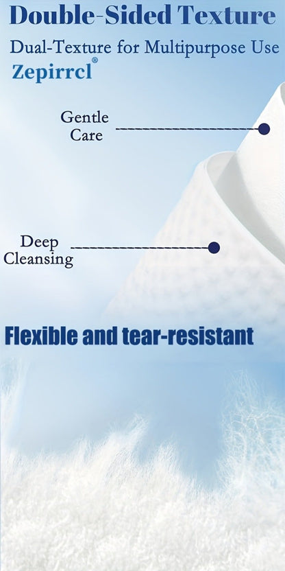 Disposable Facial Towels Extra Large Thick Dry Wet Cleansing Cotton Towel 40 Sheets Per Box 10.24x11.81 Inch Soft Skin-Friendly Face Wash Towel for Daily Skincare Makeup Removal