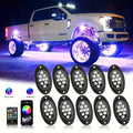 Car Decorative Lights, Chassis Lights, Truck Rock Lights, RGB LED Rock Light Kit, APP/ Remote Control And Music Mode, Wireless Remote Control, Multi-color Car Backlight, Foot Space Neon Light Kit, RZR SUV ATV UTV