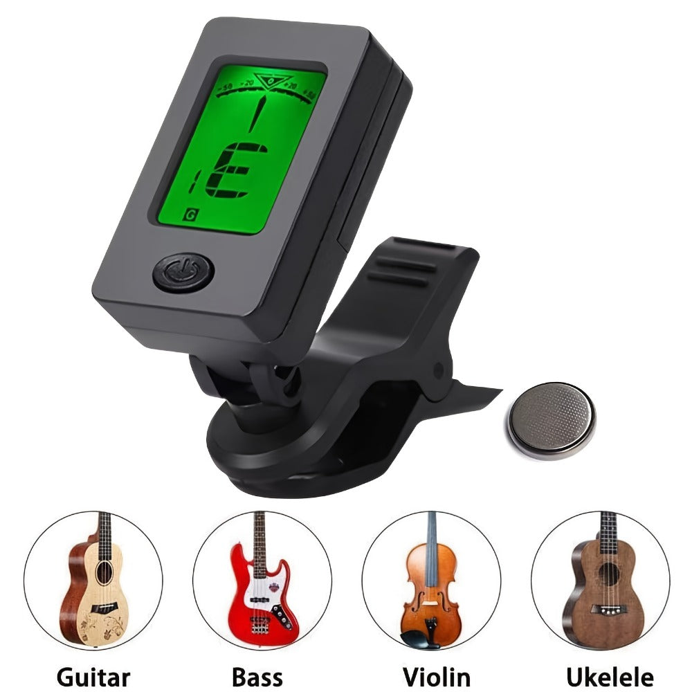 60pcs Acoustic Guitar Accessories Kit Including Guitar Strings, Tuner, Capo, 3-in-1 Restring Tool, Pick Holder, Bridge Pins, Nuts & Saddles, Finger Protector, Finger Picks, Fretboard Stickers detail image