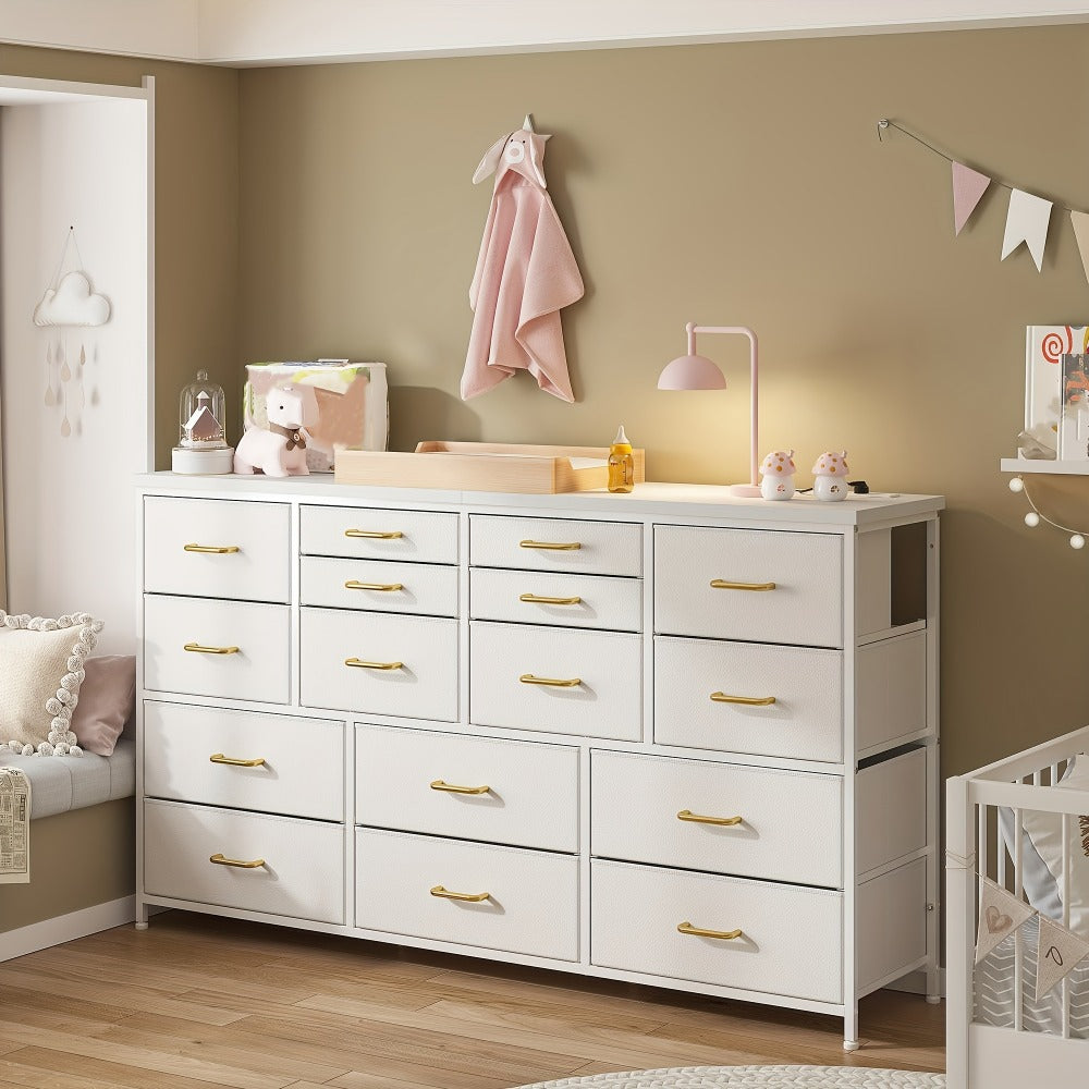 61-Inch Wide Dresser with Multiple Color Options for Organized Everyday Storage detail image - detail view 3