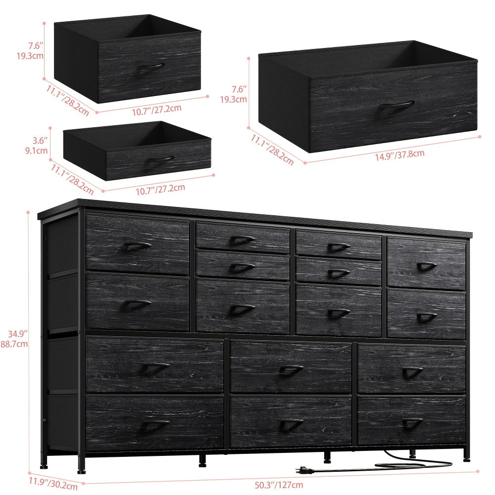 61-Inch Wide Dresser with Multiple Color Options for Organized Everyday Storage detail image - detail view 4