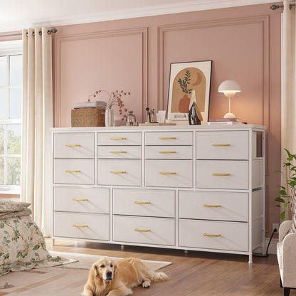 61-Inch Wide Dresser with Multiple Color Options for Organized Everyday Storage detail image - detail view 6