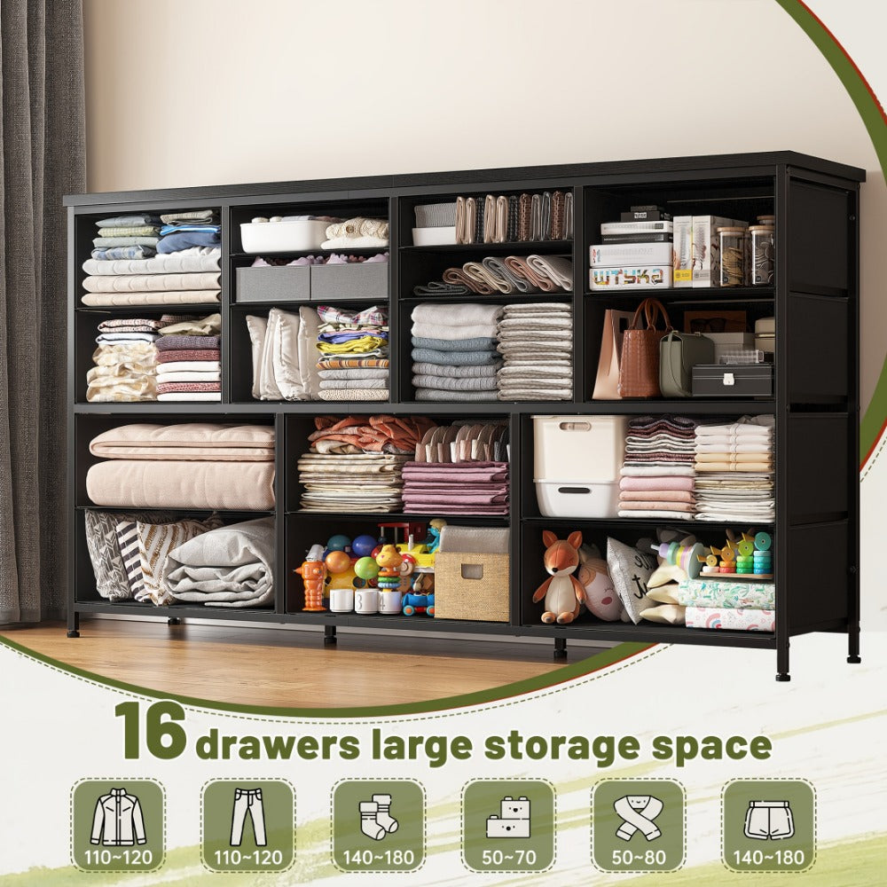 61-Inch Wide Dresser with Multiple Color Options for Organized Everyday Storage detail image - detail view 9