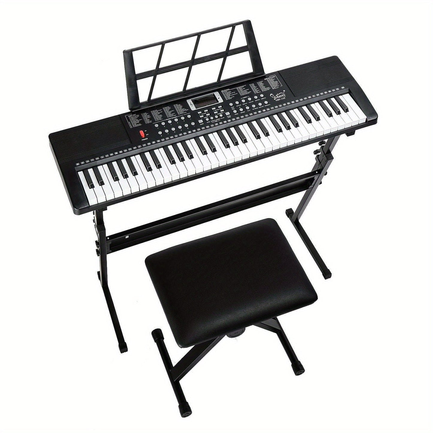 61-Key Digital Piano Starter Kit shown in the Black option