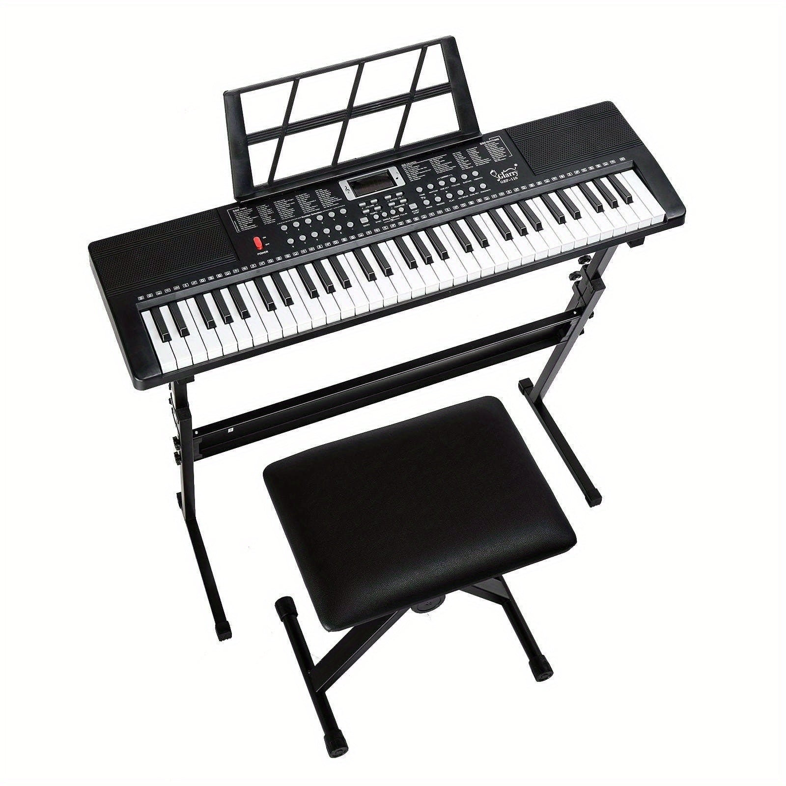 61-Key Digital Piano Starter Kit shown in the Black option