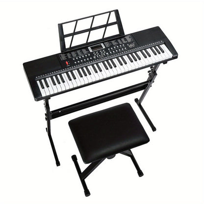 61-Key Digital Piano Starter Kit shown in the Black option