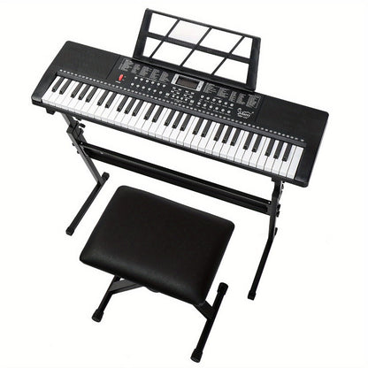 61-Key Digital Piano Starter Kit with Stand, Bench and Teaching Modes detail image - detail view 12