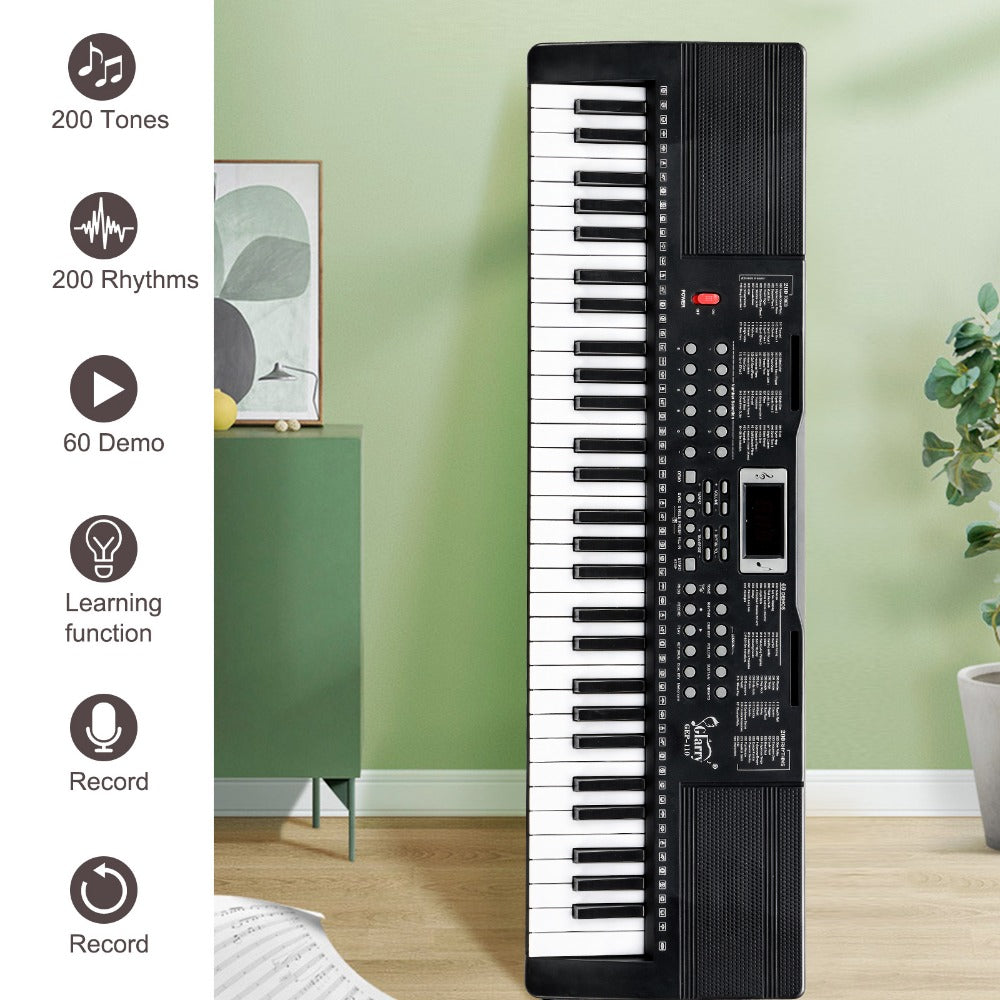 61-Key Digital Piano Starter Kit with Stand, Bench and Teaching Modes detail image - detail view 7
